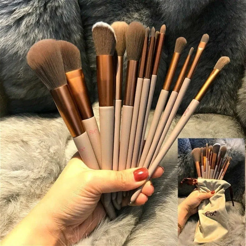 13 Pcs/lot Makeup Brushes Set Eye Shadow Foundation Women Cosmetic Powder Blush Blending Beauty Make Up Tool