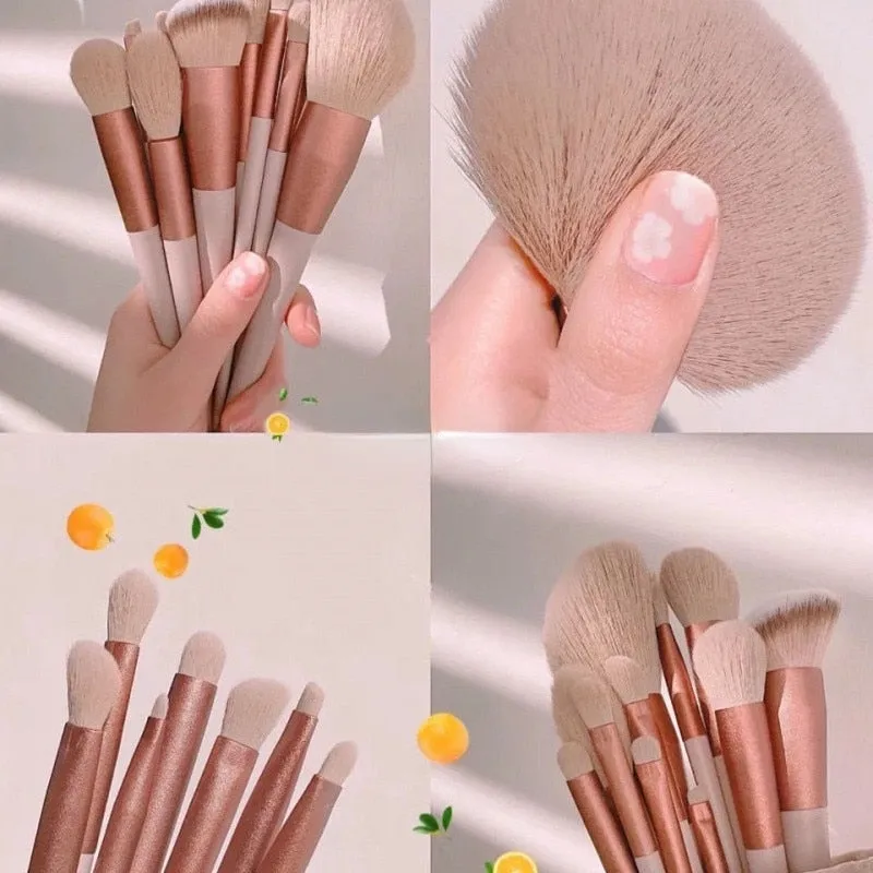 13 Pcs/lot Makeup Brushes Set Eye Shadow Foundation Women Cosmetic Powder Blush Blending Beauty Make Up Tool