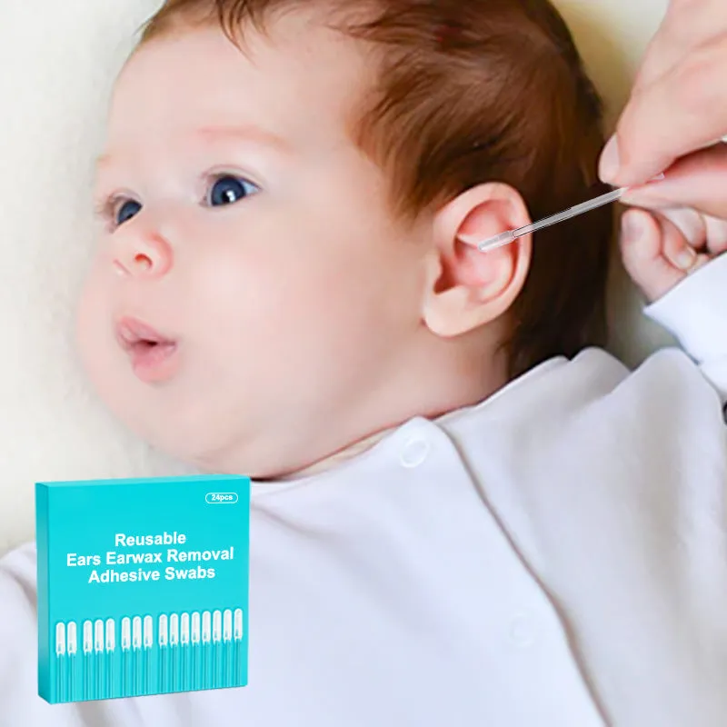 2025 HOT SALE Reusable Earwax Removal Adhesive Swabs