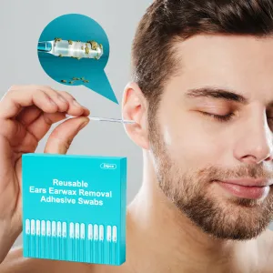 2025 HOT SALE Reusable Earwax Removal Adhesive Swabs