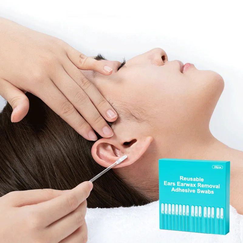 2025 HOT SALE Reusable Earwax Removal Adhesive Swabs