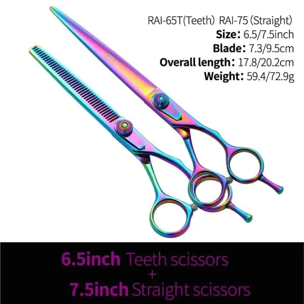 6.5 7.5 Inch Pet Dog Grooming Thinning&cutting Scissors Set Grooming Shears Set for Dogs