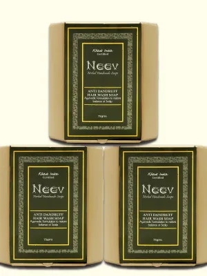 Anti Dandruff Hair Wash Soap Set Of 3