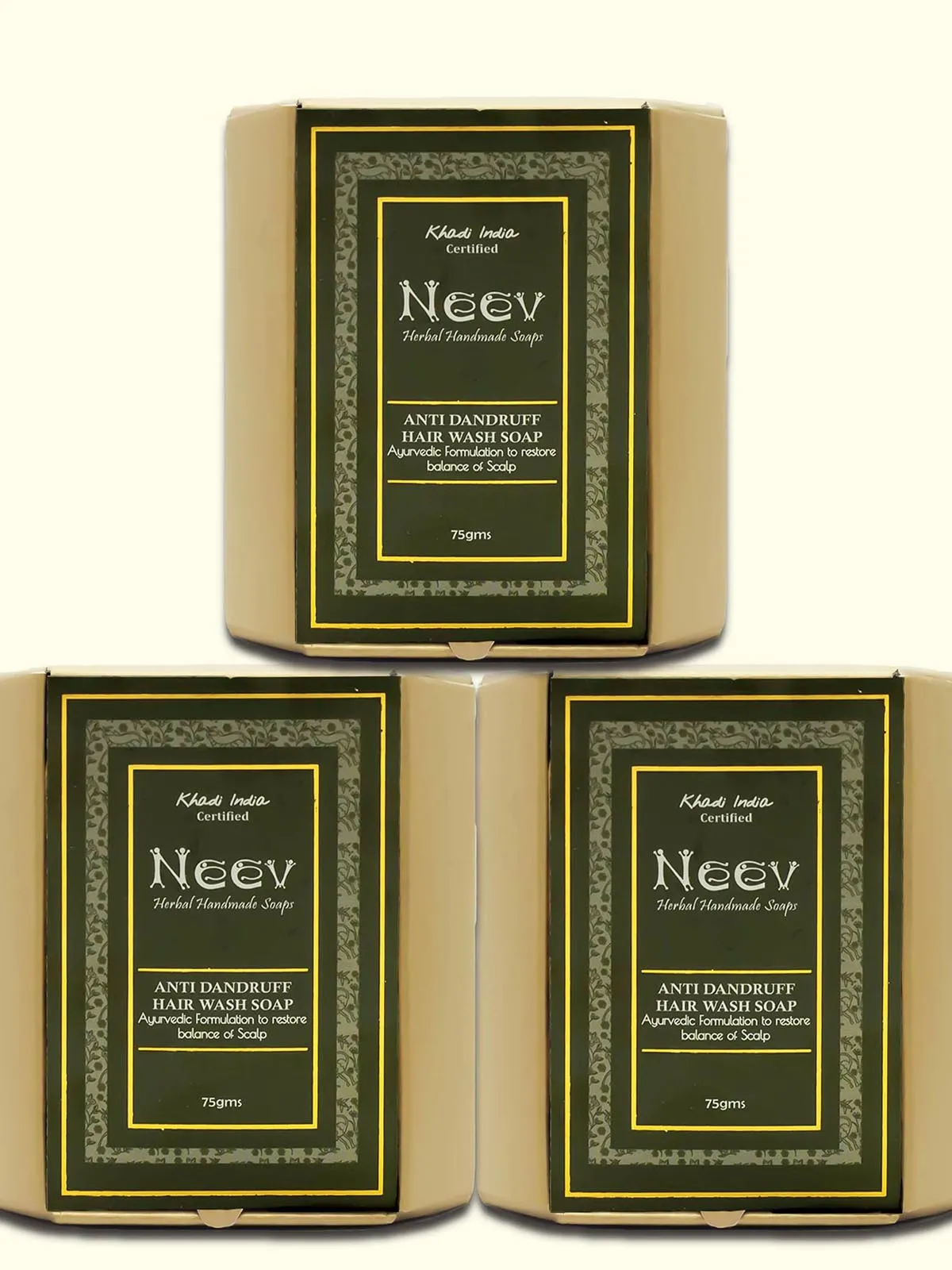 Anti Dandruff Hair Wash Soap Set Of 3