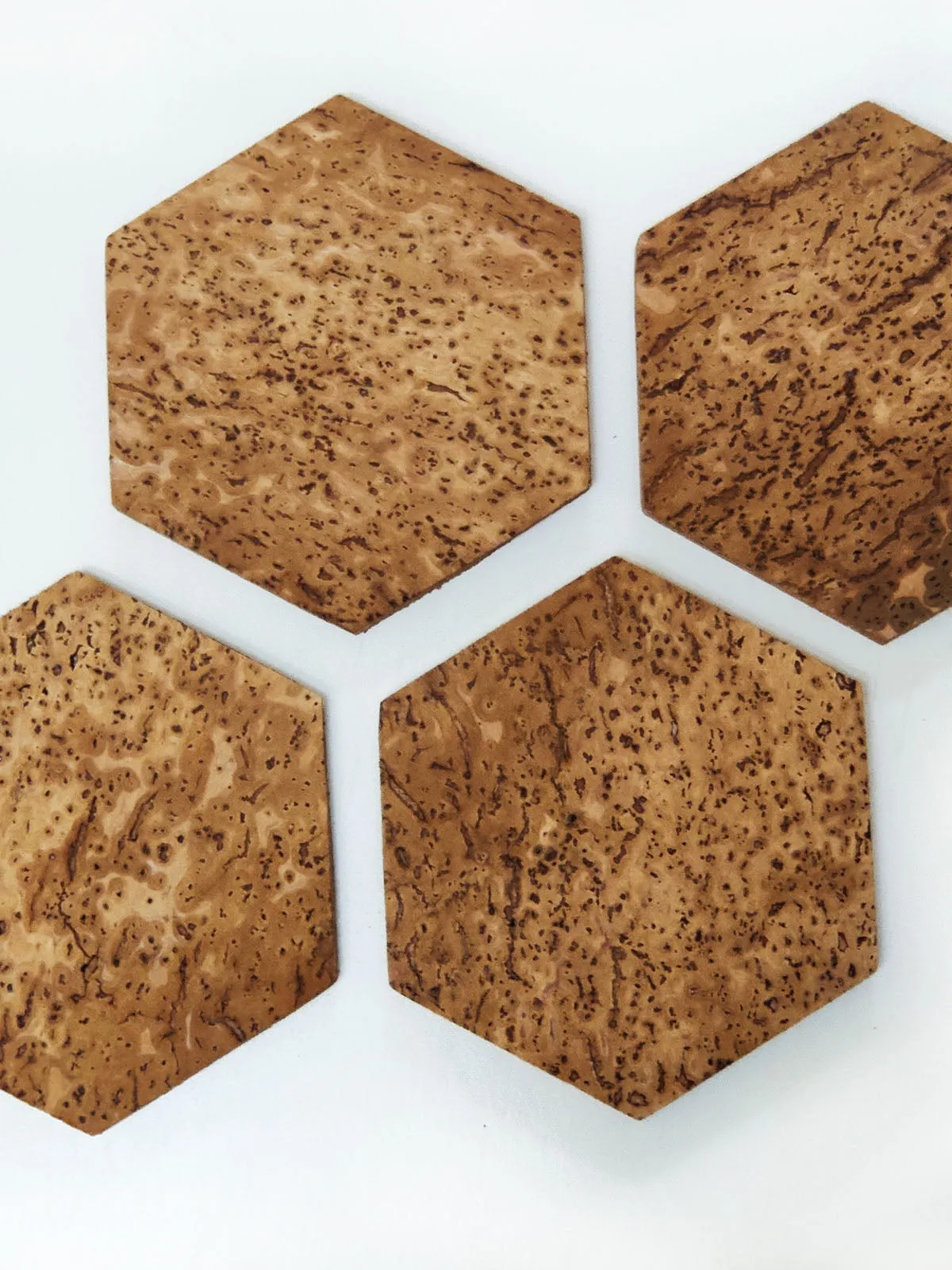 Cork Coasters Set Of 6
