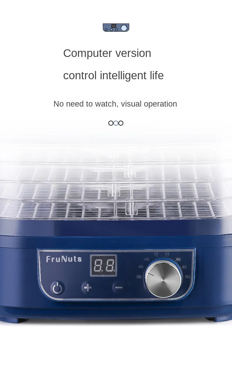 Elegant Design 5 Trays Mini Food Dehydrator Fruit Dryer Household Baby Pet Snack Fruit And Vegetable  Snacks Air Dryer
