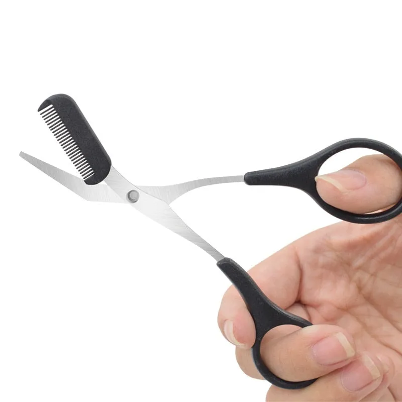 Eyebrow Trimmer Eyebrow Scissors with Comb Stainless Steel Eyebrow Razor Hair Scissors