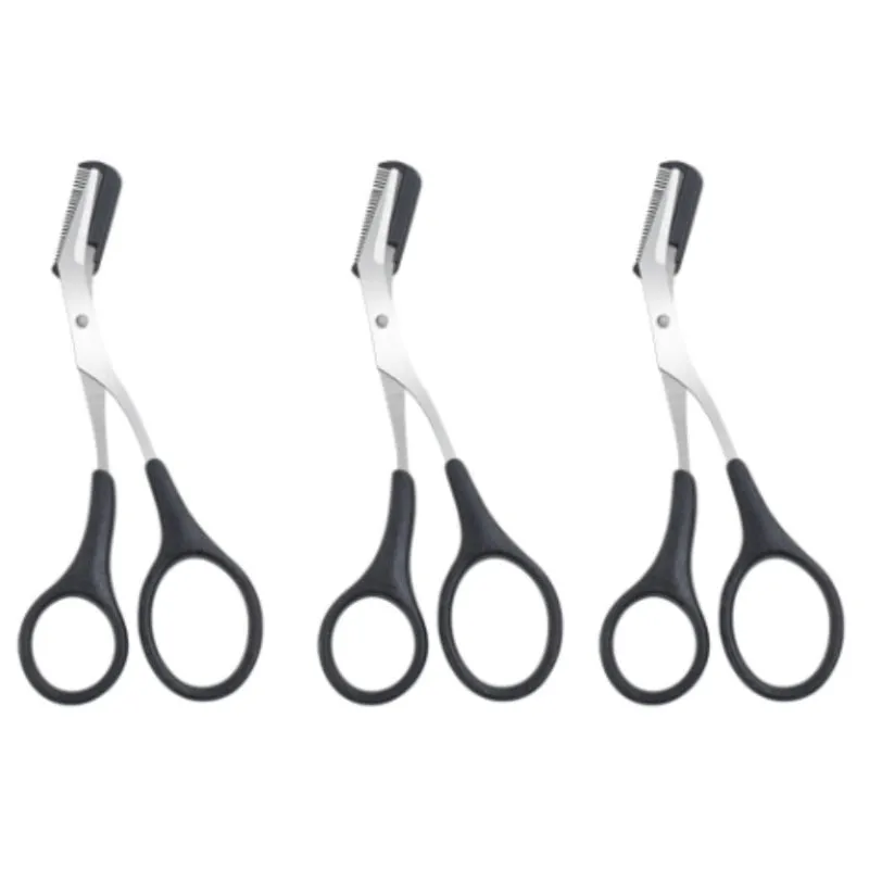 Eyebrow Trimmer Eyebrow Scissors with Comb Stainless Steel Eyebrow Razor Hair Scissors