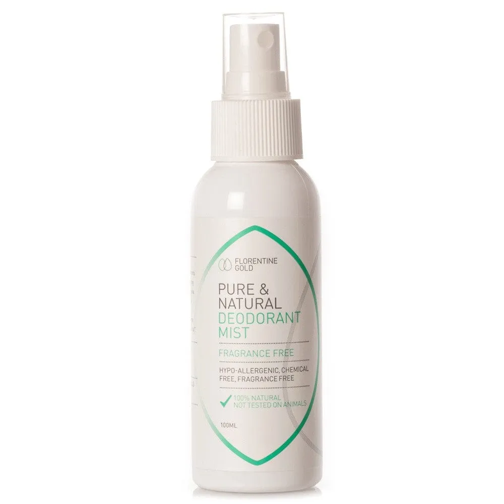 Florentine Gold Pure & Natural Deodorant Mist - Fragrance Free