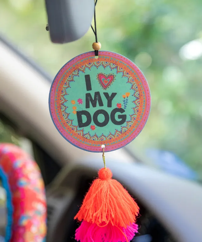 I Love My Dog Car Air Freshener