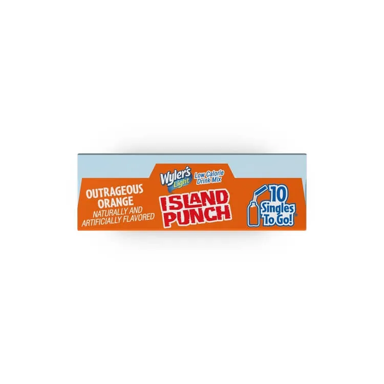 Island Punch Outrageous Orange Zero-Sugar Singles To Go Drink Mix