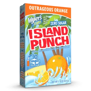 Island Punch Outrageous Orange Zero-Sugar Singles To Go Drink Mix