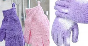 K Kudos Body Gloves Bath Scrub Wash Mitts Skin Massage Sponge Towel Deep Cleansing Dead Skin Brush Scrub Luxury Spa Loofah 1pcs