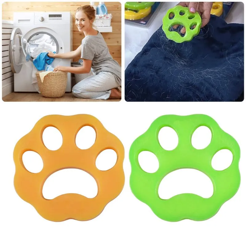 Pet Hair Remover for Laundry , Non-Toxic Reusable with Remove Hair from Dogs and Cats on Clothes in The Washing Machine -2 Pcs