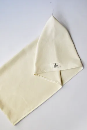 Raw Silk Hair Towel Natural