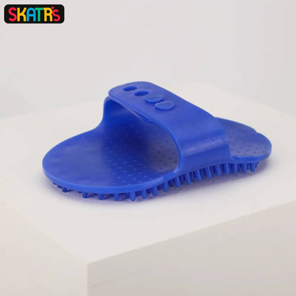 Skatrs Rubber Bristles Massage Hand Brush Comb for Dogs & Cats