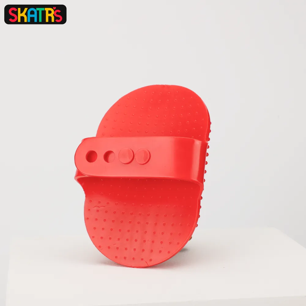 Skatrs Rubber Bristles Massage Hand Brush Comb for Dogs & Cats