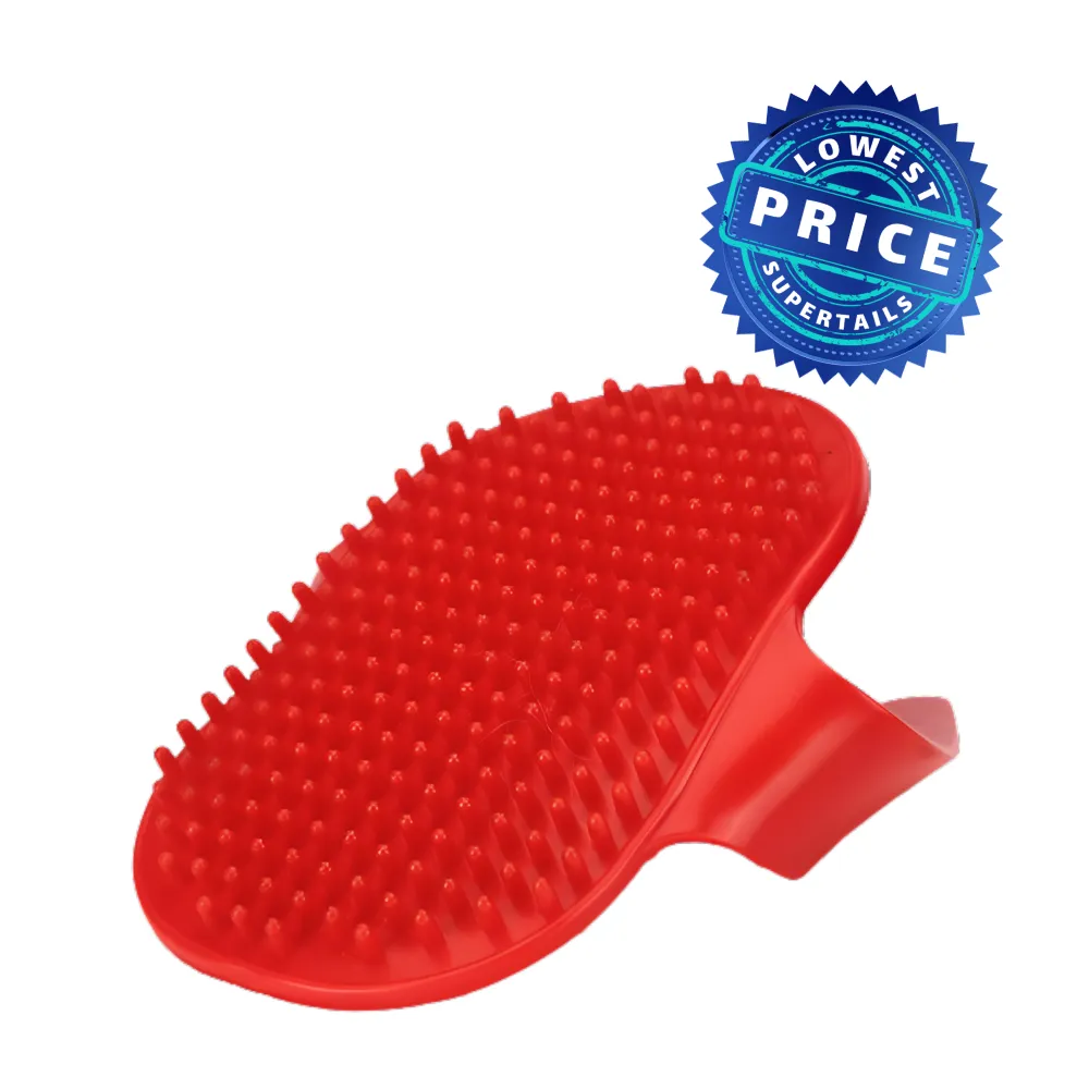 Skatrs Rubber Bristles Massage Hand Brush Comb for Dogs & Cats